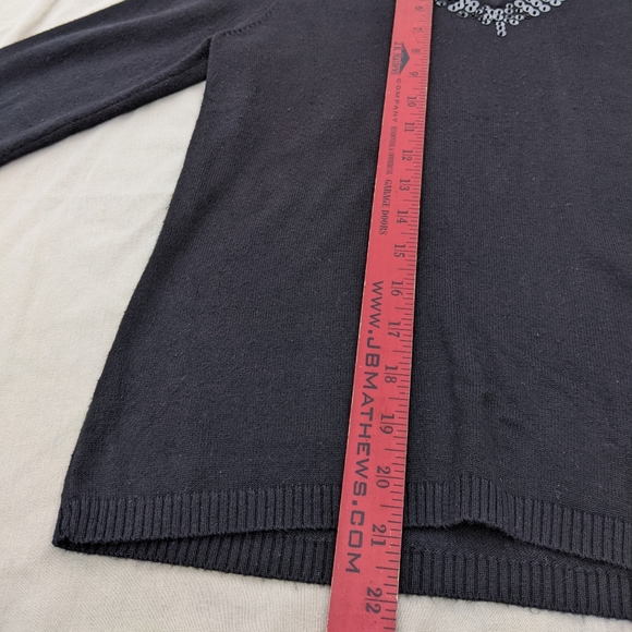 2 Sweaters: LOFT Black & White and World Republic Black - Picture 13 of 15